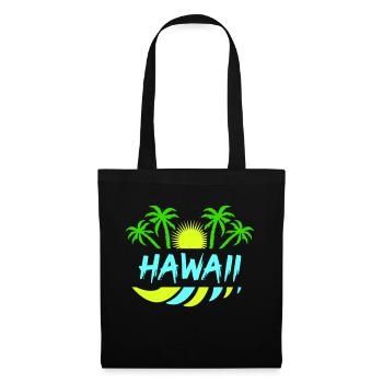 Hawaï - Sac en tissu - noir - Devant