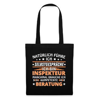 Je me parle à vous-même - Édition Inspecteur - Sac en tissu - noir - Devant