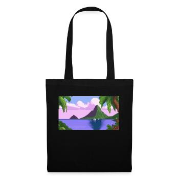 Piton ,St lucia - Pixel Art - Tote Bag - black - Front