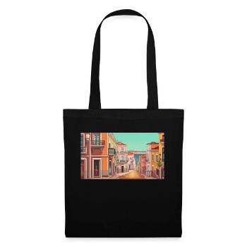 Lisbon, Portugal - Pixel Art - Tote Bag - black - Front