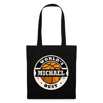Mikaël world's best basketball player - Tote Bag - black - Front