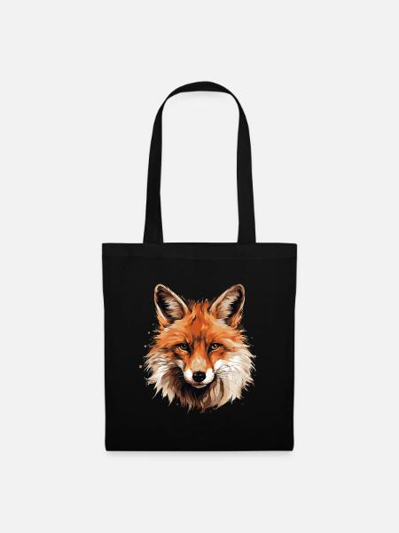 Rotfuchs - Stoffbeutel - Schwarz