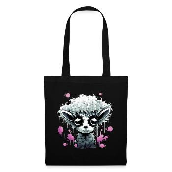 Funny Goth Sheep - Tote Bag - black - Front