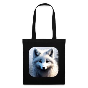Cooler Polar Fuchs - Stoffbeutel - Schwarz - Vorne