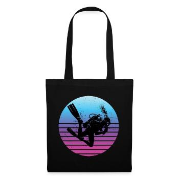 Scuba Tauchen Herren Taucher Scuba Taucher - Stoffbeutel - Schwarz - Vorne