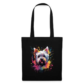 Cooler West Highland White Terrier - Stoffbeutel - Schwarz - Vorne
