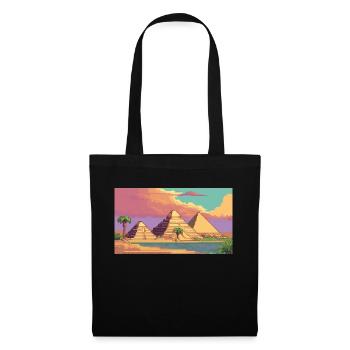 Giza, Egypt - Pixel Art - Tote Bag - black - Front