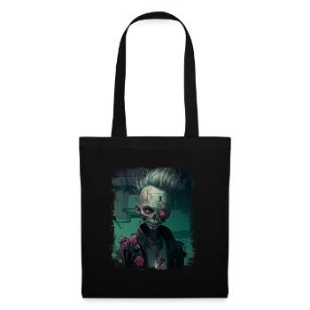 Alien Zombie Punk - Sac en tissu - noir - Devant