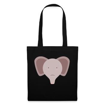 Cute Elephant - Tote Bag - black - Front