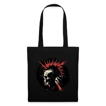 « Résonance de la rébellion » - Punk Skull Inferno - Sac en tissu - noir - Devant