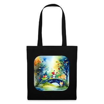 Chats fous - Sac en tissu - noir - Devant