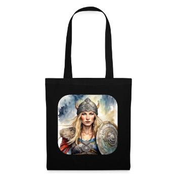 Proud Viking Germanin Shield Maiden - Tote Bag - black - Front