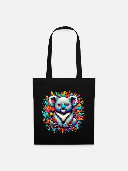 Koala - Stoffbeutel - Schwarz