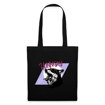 Affamé comme un loup - Rétro des années 80 - Sac en tissu - noir - Devant