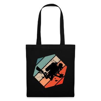 Women's Diver Scuba Diver Free Dive Diving - Tote Bag - black - Front