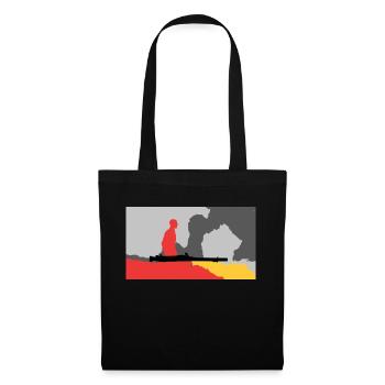 krieg - Stoffbeutel - Schwarz - Vorne