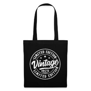 1975 Vintage Retro 1975 1975 Birthday Gift - Tote Bag - black - Front