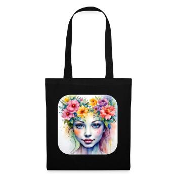 Jolie demoiselle d’honneur - Sac en tissu - noir - Devant