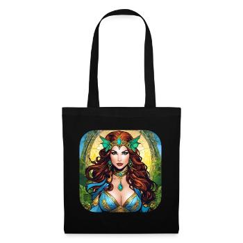 Super-héroïne fantastique cool - Sac en tissu - noir - Devant