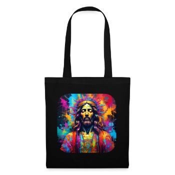 Jesus in Graffiti Style - Tote Bag - black - Front