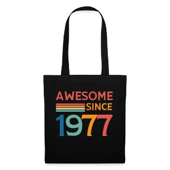 Awesome since 1977 - Tote Bag - black - Front