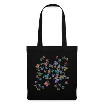 Papillons Sentiments Émotion Douleur Dépression - Sac en tissu - noir - Devant