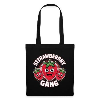 Strawberry Gang - Équipe de cueilleurs de fraises - Sac en tissu - noir - Devant