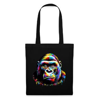 Gorille - Sac en tissu - noir - Devant