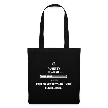 Puberty is loading... Patience required - Tote Bag - black - Front