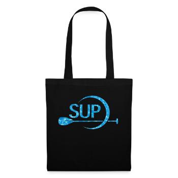 SUP – Stand Up Paddling Water Design - Tote Bag - black - Front