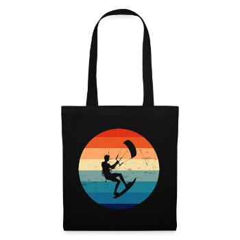 Women Kiting Kitesurfer Kitesurfing Kite Kitesurf - Tote Bag - black - Front