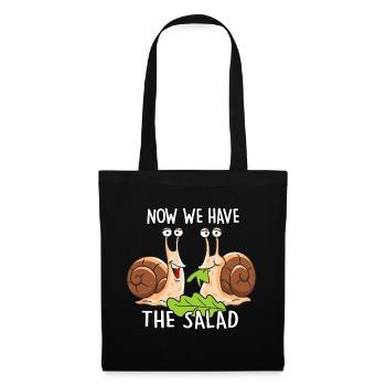 Now we have the Salad - Stoffbeutel - Schwarz - Vorne