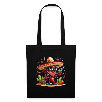 Chili Bandido - Stoffbeutel - Schwarz - Vorne