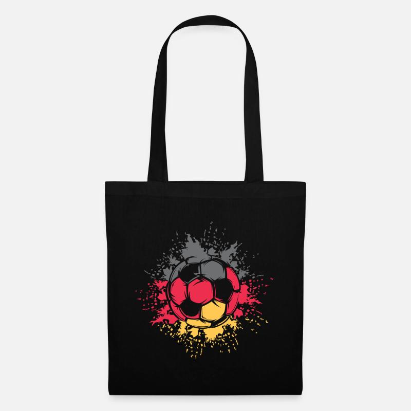 Fußball Farbexplosion Deutschland Team Spieler - Stoffbeutel - Schwarz