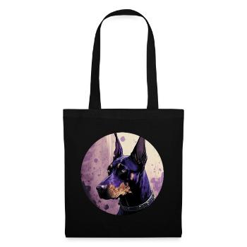 Cool Doberman - Sac en tissu - noir - Devant