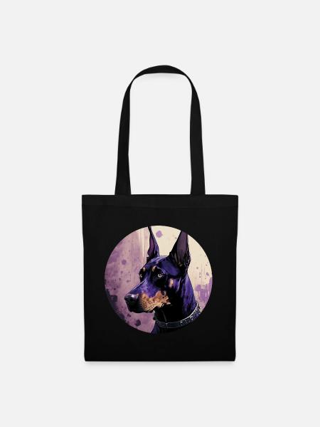 Cooler Dobermann - Stoffbeutel - Schwarz