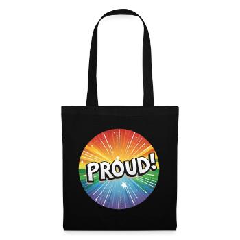 LGBTQ Proud - Stoffbeutel - Schwarz - Vorne