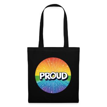 Fierté LGBTQ - Sac en tissu - noir - Devant