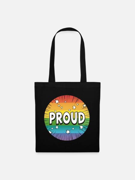 Fierté LGBTQ - Sac en tissu - noir