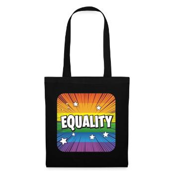 Égalité LGBTQ - Sac en tissu - noir - Devant