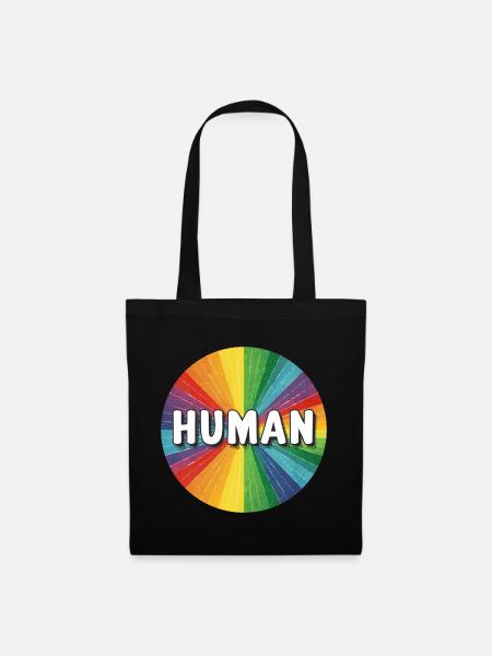 LGBTQ Human - Stoffbeutel - Schwarz