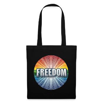 LGBTQ Freedom - Stoffbeutel - Schwarz - Vorne
