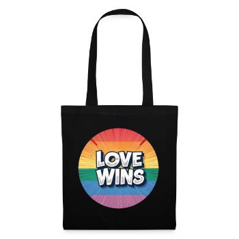 LGBTQ Love Wins - Tote Bag - black - Front