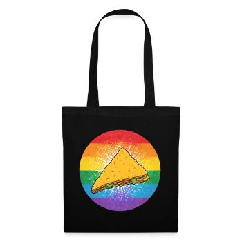 LGBTQ Nacho - Stoffbeutel - Schwarz - Vorne