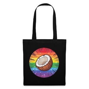 LGBTQ Coconut - Stoffbeutel - Schwarz - Vorne