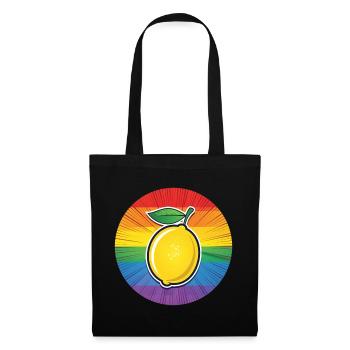 LGBTQ Citron Lime - Sac en tissu - noir - Devant