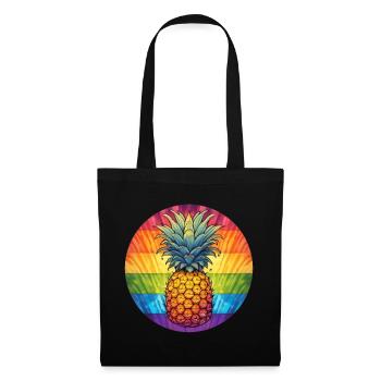 Ananas LGBTQ - Sac en tissu - noir - Devant