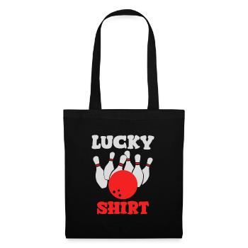 chemise porte-bonheur bowling - Sac en tissu - noir - Devant