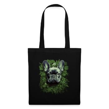 Portrait Bouledogue Français - Sac en tissu - noir - Devant
