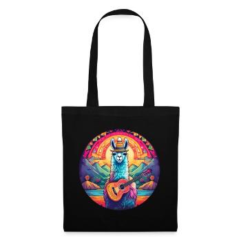 5 de Mayo Party Drinko de Mayo Lama and Guitar - Tote Bag - black - Front